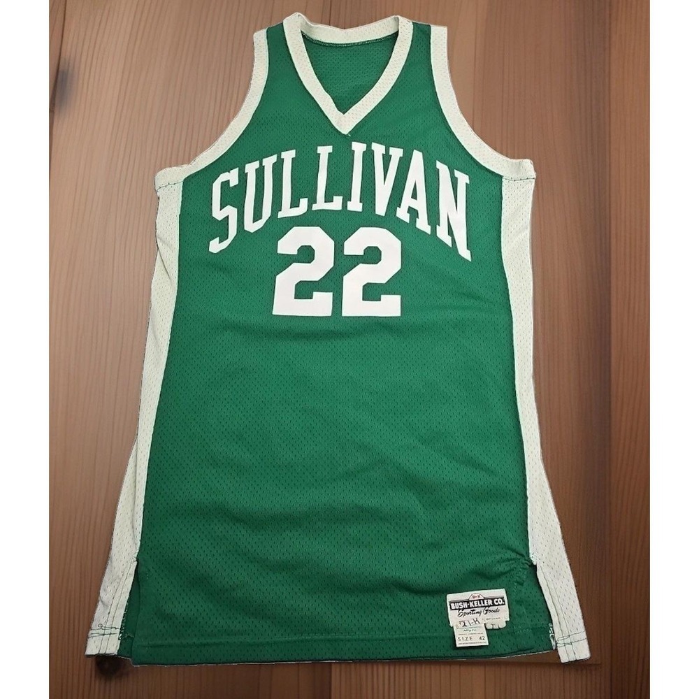 Vtg 70s Powers Mesh Basketball Jersey Sullivan 22 Indiana Bush Keller Men 42 M